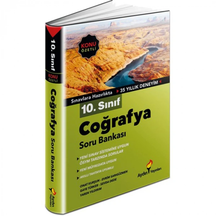 AYDIN 10. SINIF COĞRAFYA KONU ÖZETLI SORU BANKASI