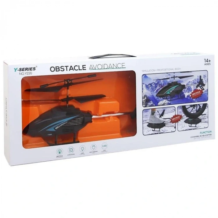 PASİFİK Y220 2.4G USB ŞARJLI UZAKTAN KUMANDALI IŞIKLI HELİKOPTER KUTULU 14+