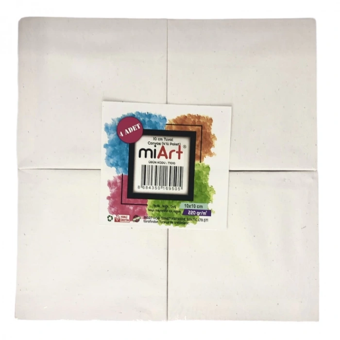 MİART 10X10 4LÜ PAKET TUVAL