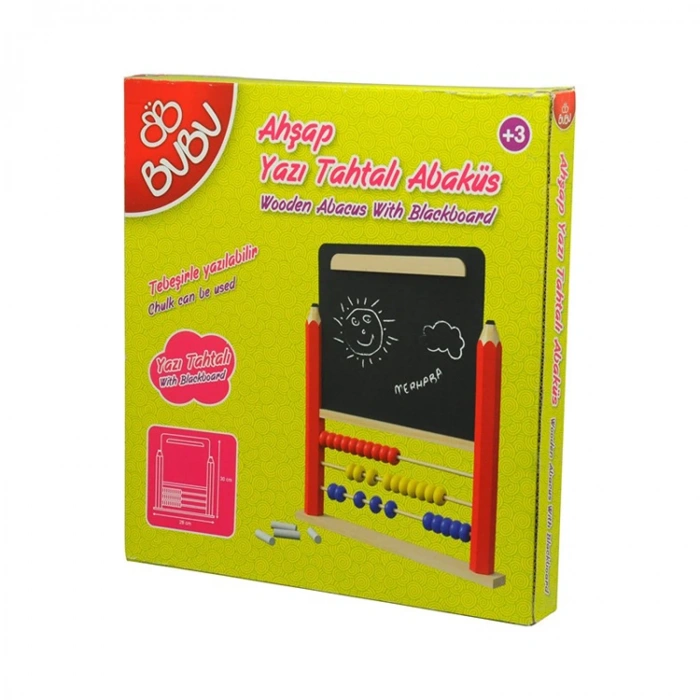 BU-BU AHŞAP YAZI TAHTALI ABAKÜS 30X33cm AA0006