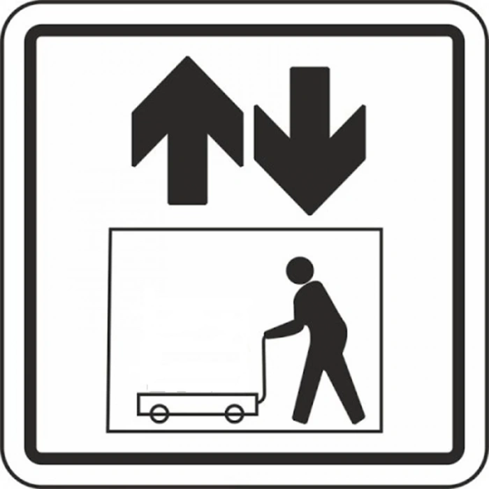 EKSTRAFİX 210 YÖNLENDİRME/UYARI LEVHASI 12x12cm YÜRÜYEN MERDİVEN