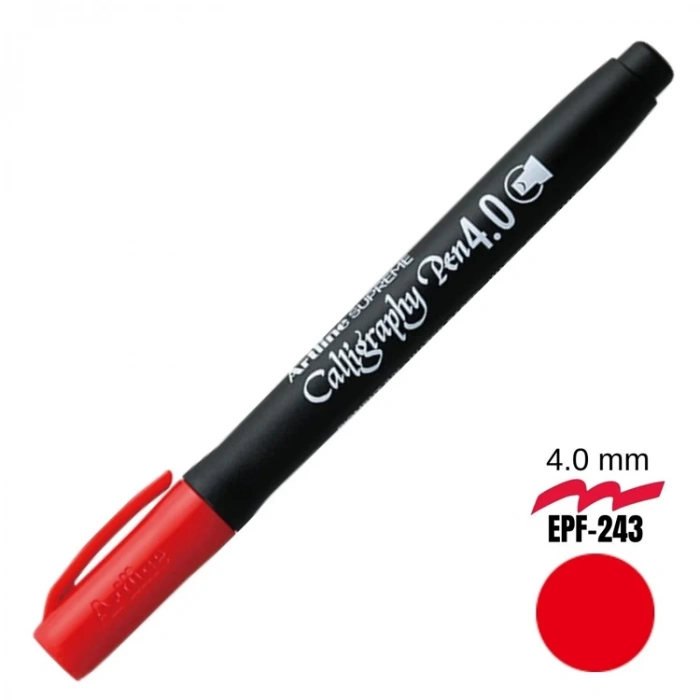 ARTLINE SUPREME KALİGRAFİ KALEMİ 4.0 KIRMIZI EPF-244