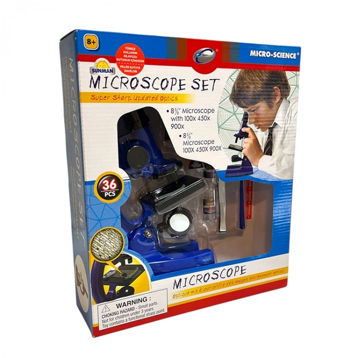 SUN S000021361 MİKRO BİLİM MİKROSKOP SETİ 36 PARÇA