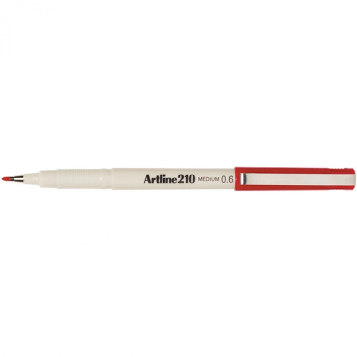 ARTLINE EK-210N KEÇE UÇLU YAZI KALEMİ 0.6mm KIRMIZI