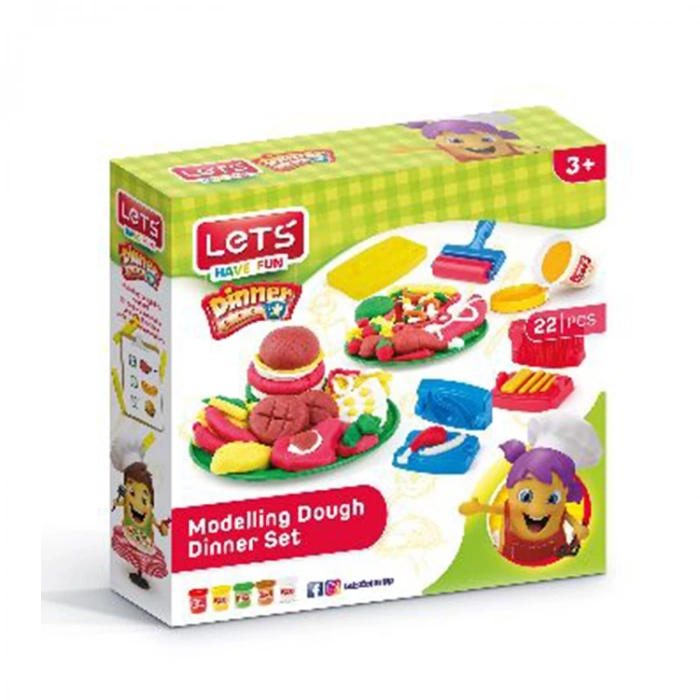 LETS OYUN HAMURU YEMEK ZİYAFETİ SETİ L8495