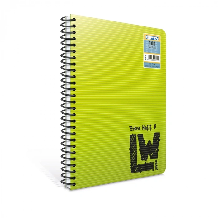 GIPTA LW SPR.PP.KPK.A4 80YP. ÇİZGİLİ EXTRA HAFİF DEFTER
