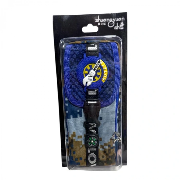 ZİZU 865 KMAUFLAJ DESENLI PUSULALI 2 GÖZLÜ KALEM ÇANTASI