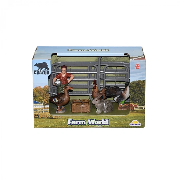 SUNMAN 2689 ÇİFTLİK HAYVANLARI KÜÇÜK OYUN SETİ