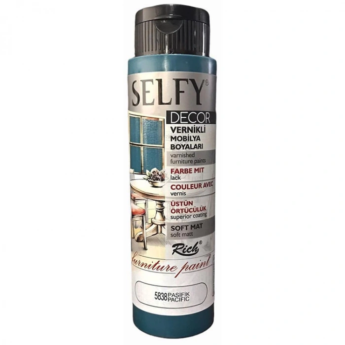RİCH SLF-500-5838 SELFY DECOR VERNİKLİ AKRİLİK BOYA 500cc.PASİFİK
