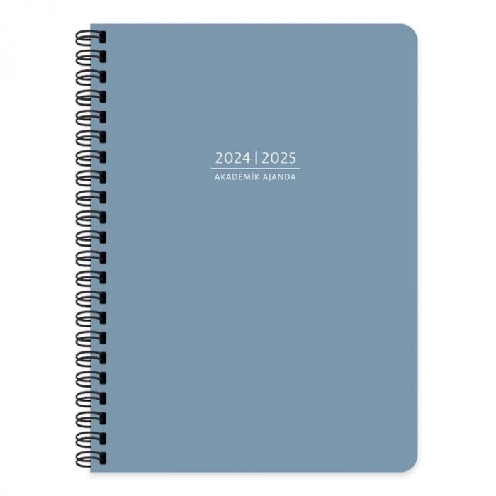 KESKİN 16X23 SPİRALLİ SERT KAPAK AKADEMİK AJANDA - MAVİ 830231-99