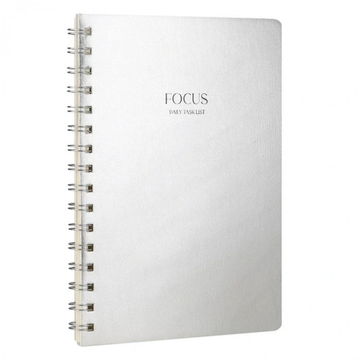 VICTORIAS JOURNALS 1619 VEGAN DERİ ESNEK KAPAK A5 100gr. 128YP. PLANLAYICI ÇİZGİLİ DEFTER PLATINIUM
