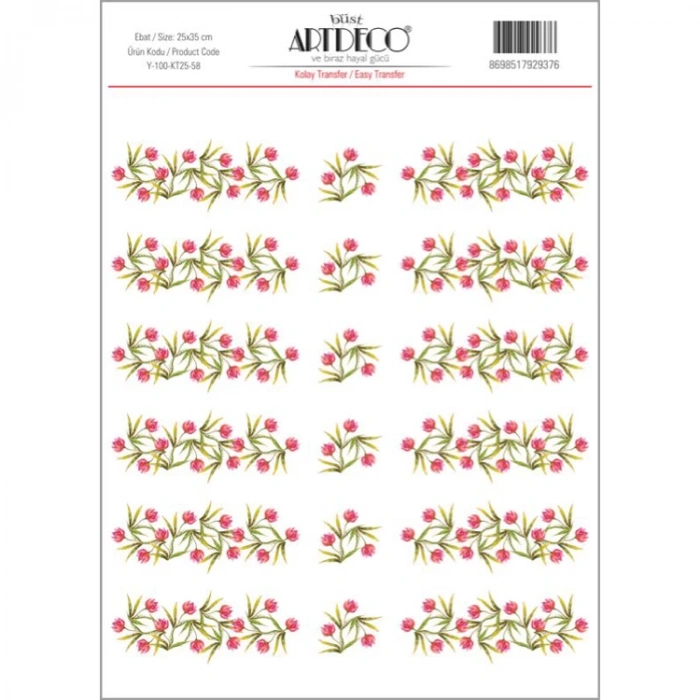 ARTDECO KOLAY TRANSFER 25X35CM DESEN NO:58
