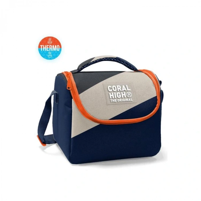 CORAL HIGH 22793 KIDS LACİVERT KOYU GRİ BEJ THERMO BESLENME ÇANTASI