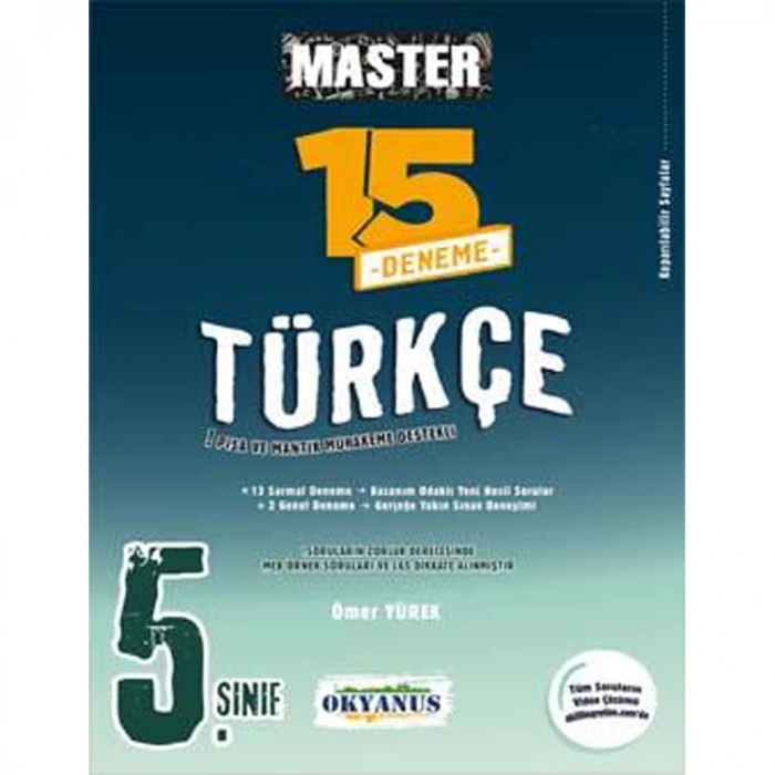 OKYANUS 5. SINIF MASTER TÜRKÇE 15 DENEME