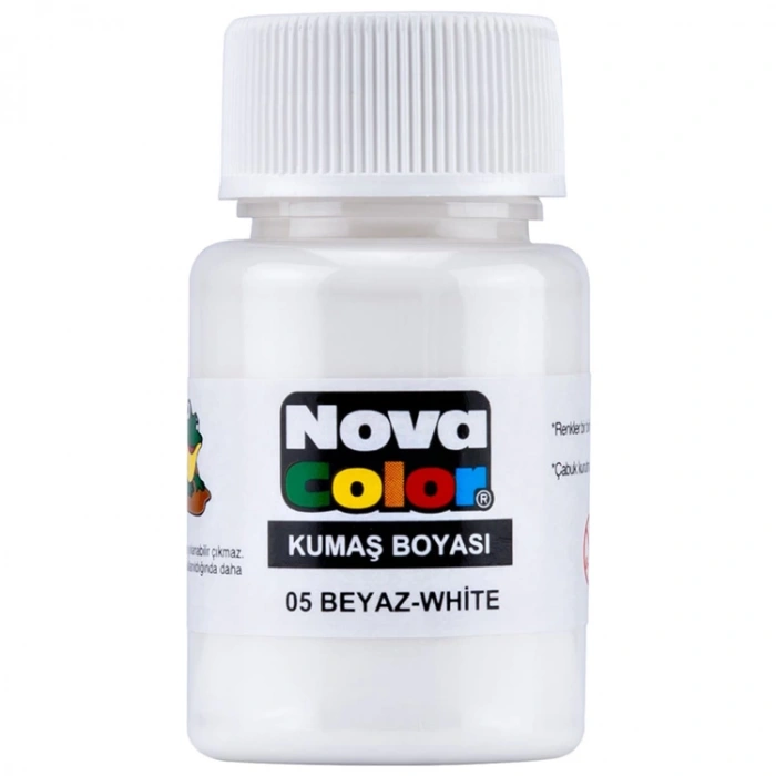 NOVA COLOR BEYAZ 30 CC ŞİŞE KUMAŞ BOYASI