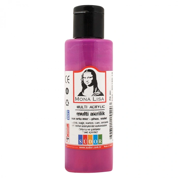 SÜDOR SD160-10 MULTI AKRİLİK BOYA FOSFORLU MOR 70 ML