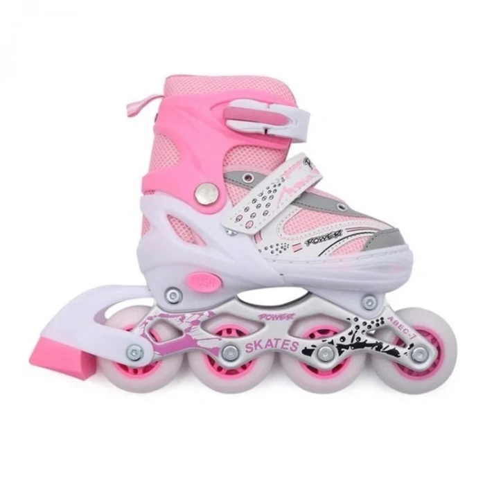 CAN SPORT AYARLANABİLİR ALÜMİNYUM PATEN 30/33 PEMBE-BEYAZ