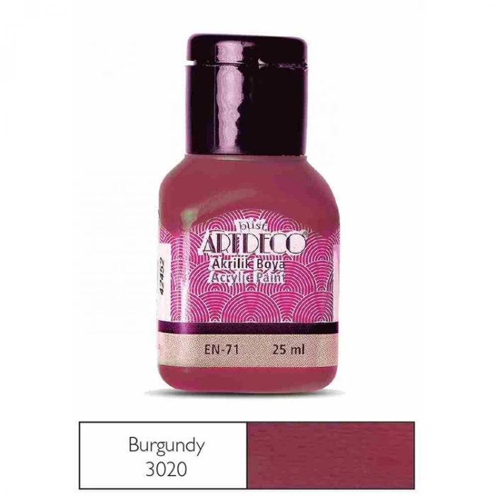 ARTDECO AKRİLİK BOYA 25 ML. BURGUNDY  070A-3020