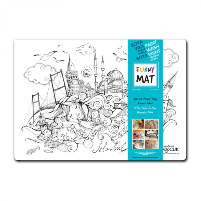 AKADEMİ ÇOCUK - FUNNY MAT - İSTANBUL 48x33,5cm