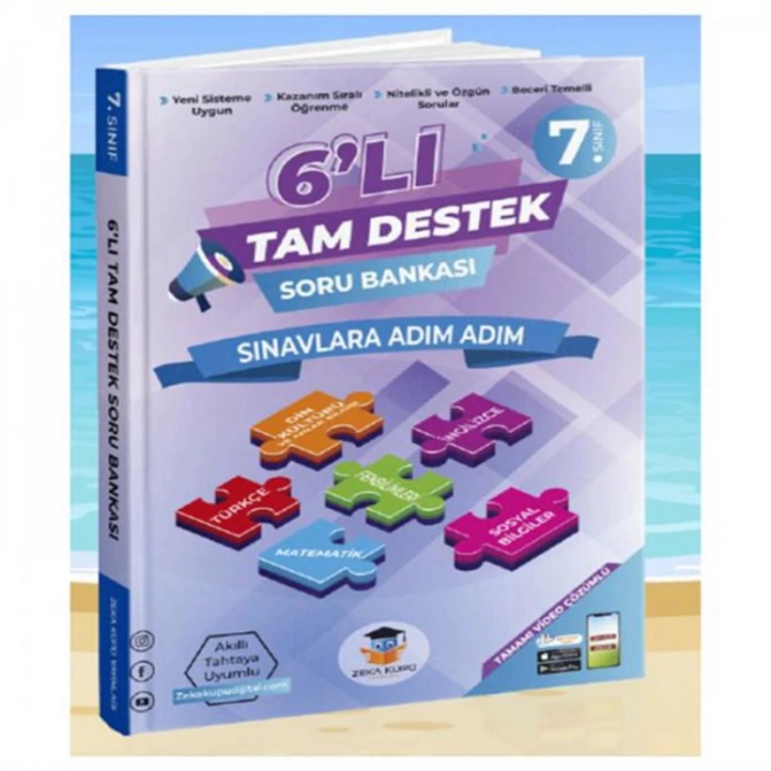 ZEKA KÜPÜ 7. SINIF  6LI TAM DESTEK SORU BANKASI