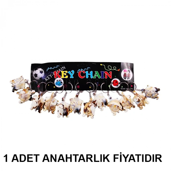 KIZILKAYA KZL-2309037  MERMER DESENLİ & KAHVERENGİ ANAHTARLIK  - TEKLİ