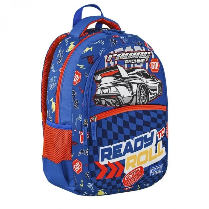 MUGGLE MU-9152 READY BLUE 3 BÖLMELİ SIRT ÇANTASI