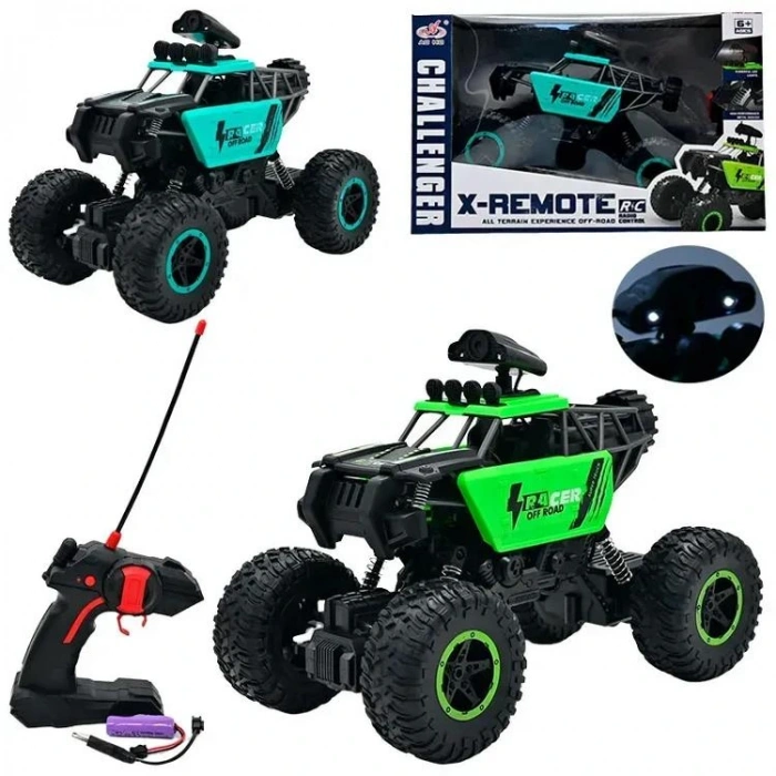 MEGA 911-586A CHALLENGER X-REMOTE IŞIKLI BATARYALI KUMANDALI 4X4 ARAÇ 6+