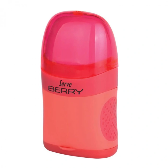 SERVE BERRY SİLGİLİ KALEMTRAŞ KIRMIZI