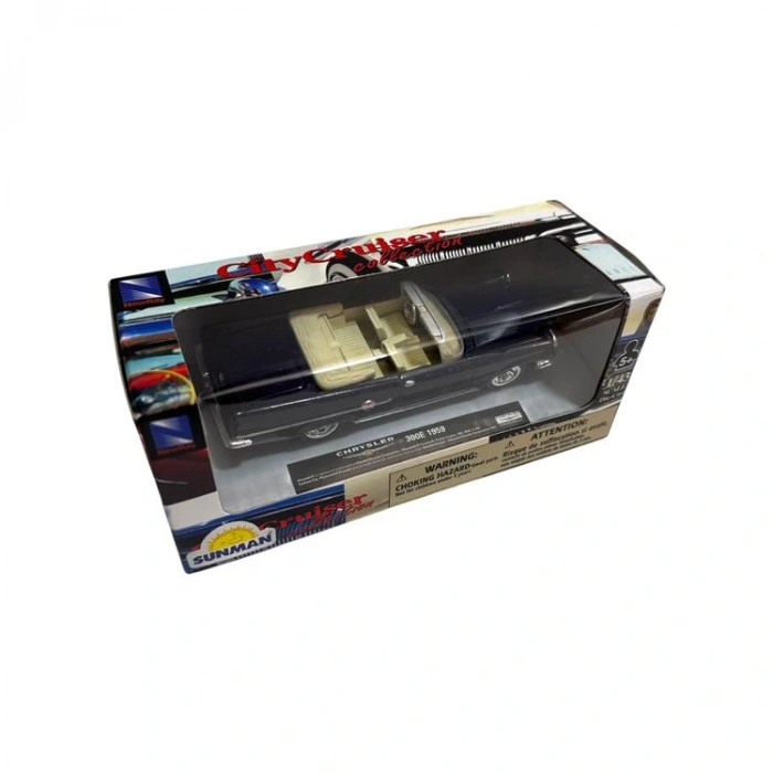 SUNMAN 48074B CITY CRUISER COLLECTION CHRYSLER 300E 1959 1:43 DIE CAST METAL ARABA KUTULU 5+  -TEKLİ