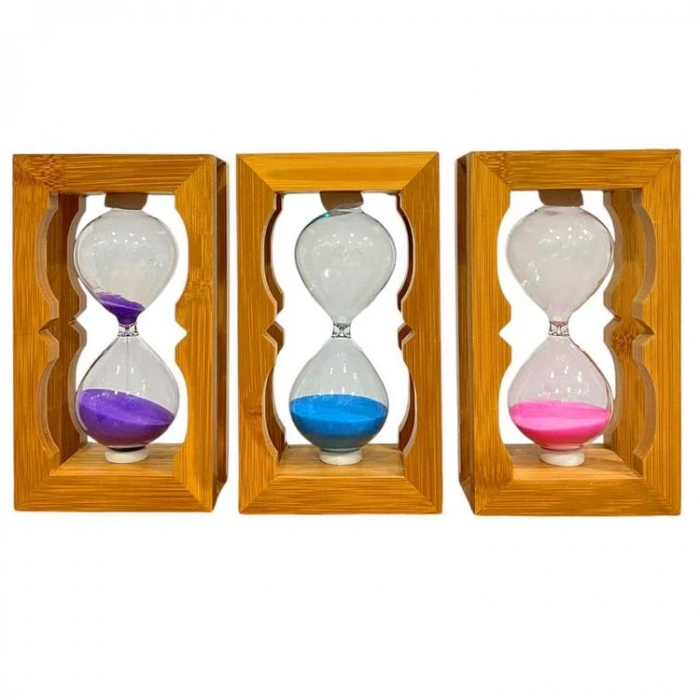 YLZ YLZ-027 AHŞAP KUM SAATİ 5 DK