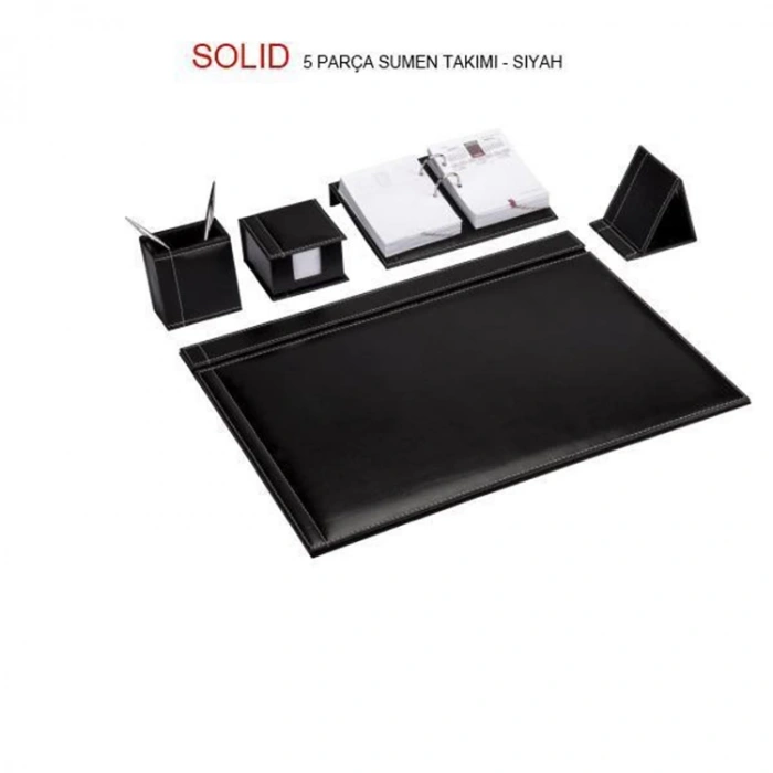 GIPTA 7134 SOLID 5 PARÇA SÜMEN TAKIMI - SİYAH