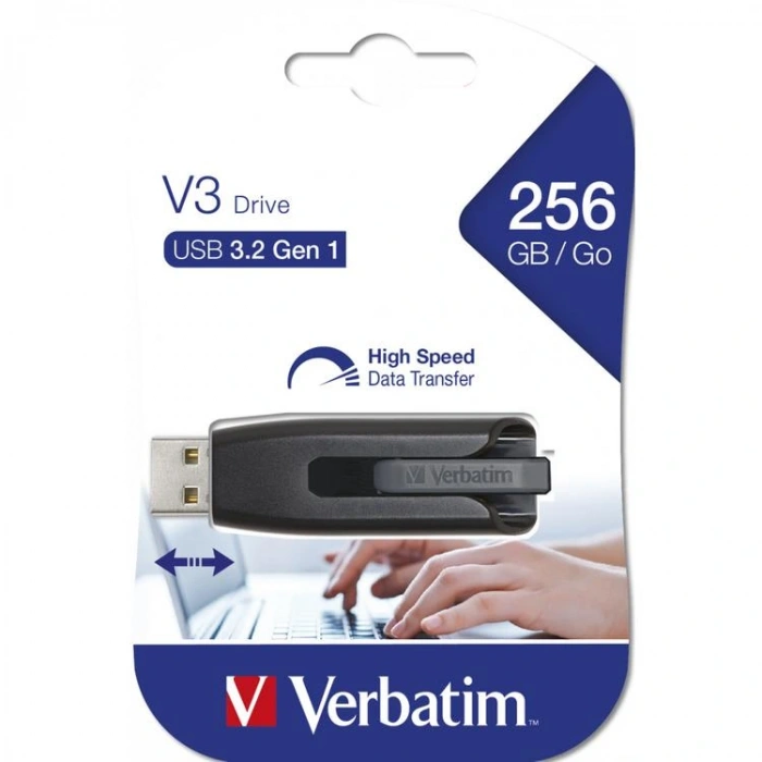 VERBATİM 49168 256 GB 3.2 USB V3 FLASH BELLEK