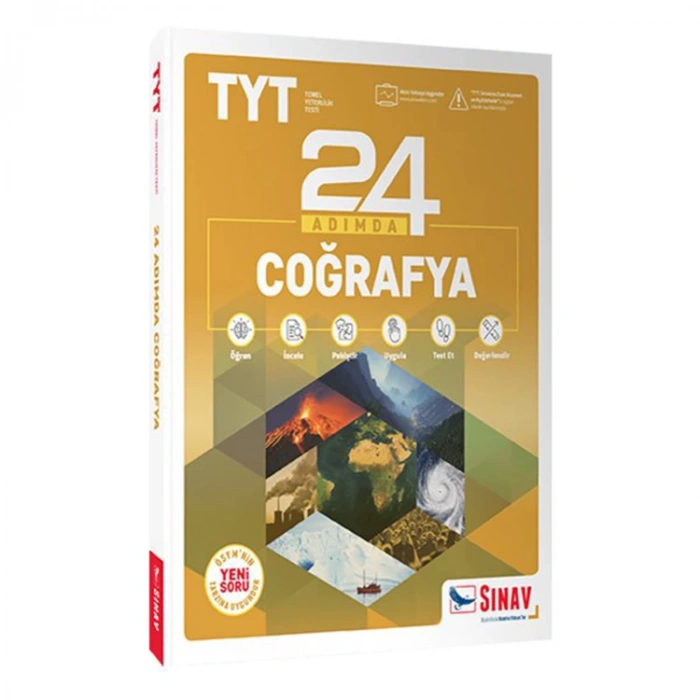 SINAV TYT COĞRAFYA 24 ADIMDA KONU ANLATIMLI SORU BANKASI