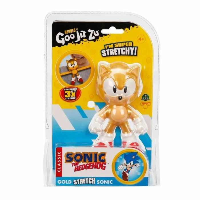 GIO GOOJITZU GJN4000 GOLD STRETCH SONIC THE HEDGEHOG - STREÇ ESNEYEBİLEN TEKLİ FİGÜR 4+