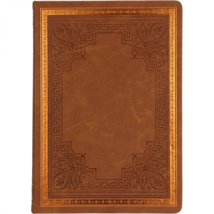 VICTORIAS JOURNALS 8699 VINTAGE OLD BOOK SKETCHBOOK 14x20cm 80gr.160YP. ÇİZGİLİ DEFTER KAHVERENGİ