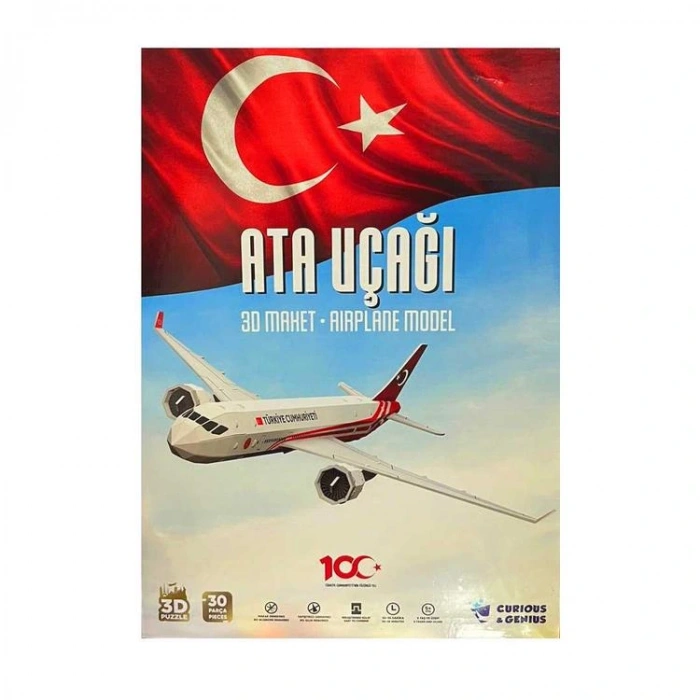 BAL 55117  3D MAKET ATA UÇAĞI/ AIRPLANE MODEL 30 PARÇA 5+