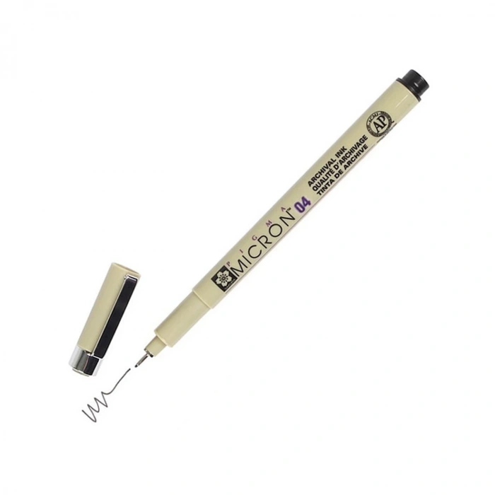 SAKURA PIGMA MICRON 04 TEKNİK ÇİZİM KALEMİ 0,40MM SİYAH