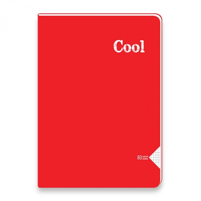 KESKİN COOL DİKİŞLİ PP KAPAK DEFTER A4 80 YP. KARELİ