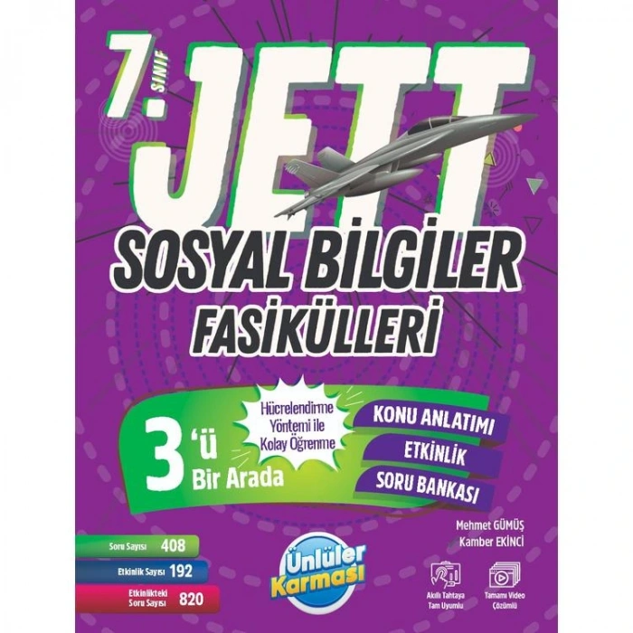 ÜNLÜLER KARMASI 7. SINIF JETT SOSYAL BİLGİLER FASİKÜLLERİ
