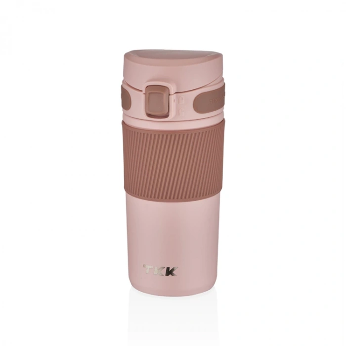 VAGONLİFE  T2001 TKK ÇELİK TERMOS SÜZGEÇLİ MUG 450 ML PEMBE