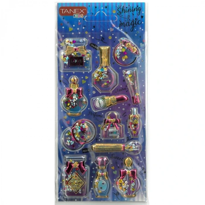 TANEX KIDS TNX-26051 DEKORATİF ETİKETLER - SHINING MAGIC PUFFY STICKER