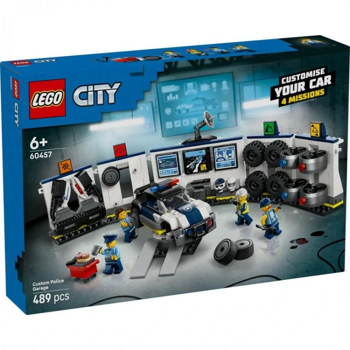 LEGO CITY 60457 CUSTOM POLICE GAREGE 489 PARÇA 6+