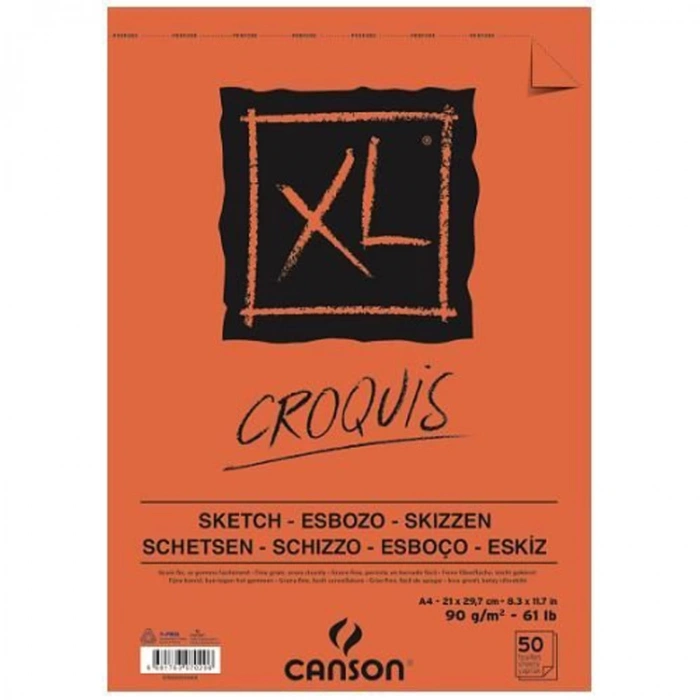 CANSON CROQUİS XL ÜSTTEN SPİRALLİ A4 21X29.7 90 GR ESKİZ DEFTERİ 50 SYF.