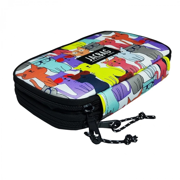 JACBAG DUAL COVER JAC-11 OVAL- ÇİFT KAPAKLI KALEM ÇANTASI