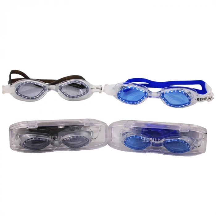 BERMUDA KZL-K1840 YÜZÜCÜ GÖZLÜGÜ SİLİKON KAYIŞ ESNEK BURUN P.KUTULU
