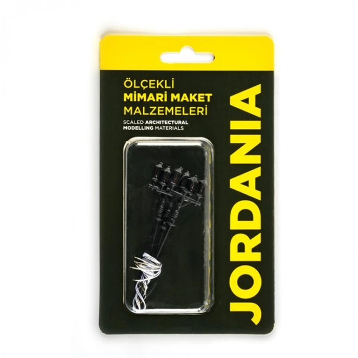 JORDANIA MAKET JE04P-T12 BAHÇE/SOKAK LAMBASI ÇİFTLİ 1/100 6V