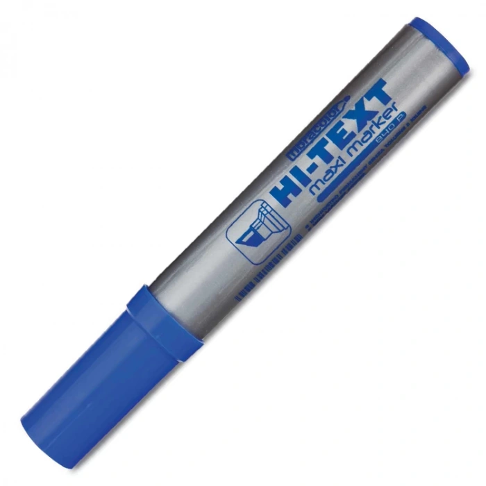 HI-TEXT 840 MAXI PERMANENT MARKER KESİK UÇ MAVİ