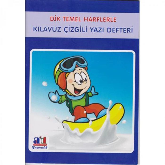 A-1 DİK TEMEL HARFLERLE KLAVUZ ÇİZGİLİ GÜZEL YAZI DEFTERİ 17x24