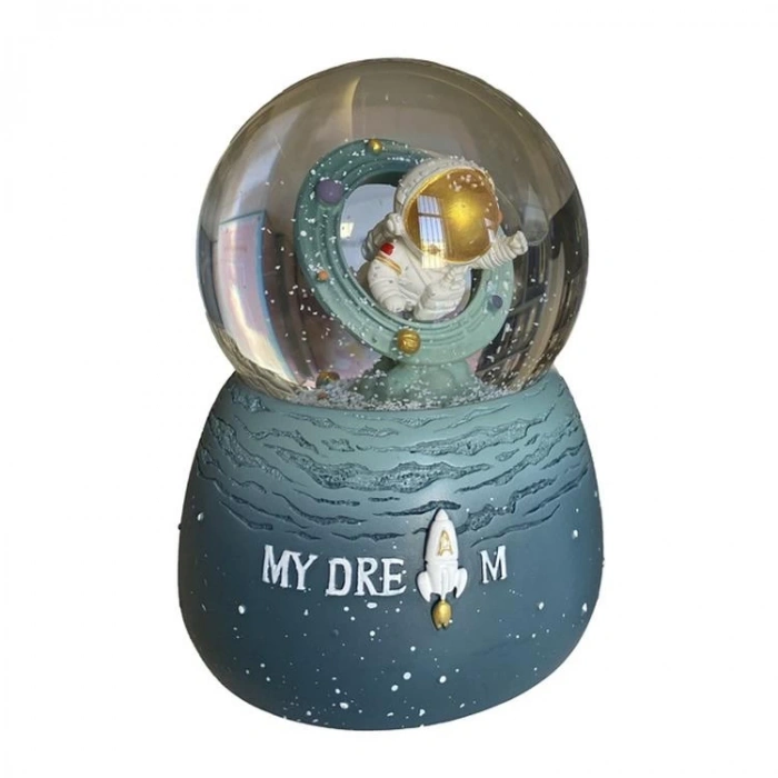 CEREN HDY0286 ORTA BOY HEDİYELİK MÜZİKLİ IŞIKLI KAR ATAN KAR KÜRESİ (PİLLİ) MY DREAM ASTRONOT