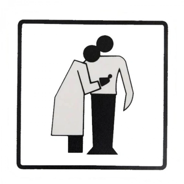 EKSTRAFİX 217 YÖNLENDİRME/UYARI LEVHASI 12x12cm DOKTOR